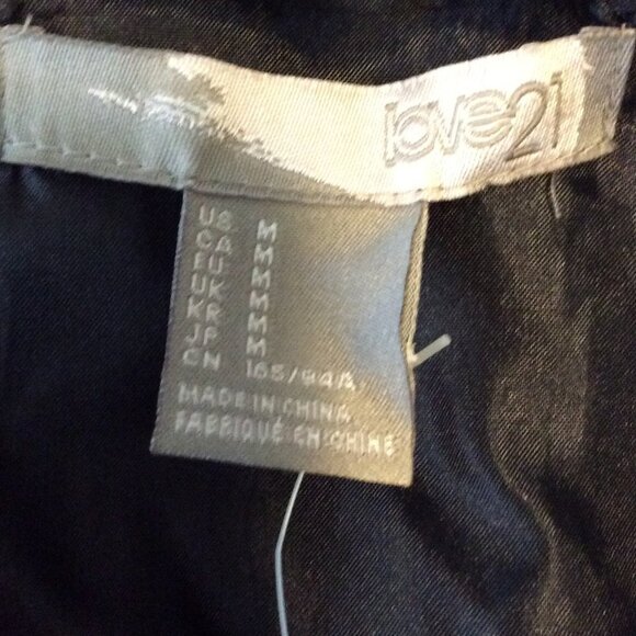 Love 21 Black Shift Dress Size M NWT - Picture 9 of 10
